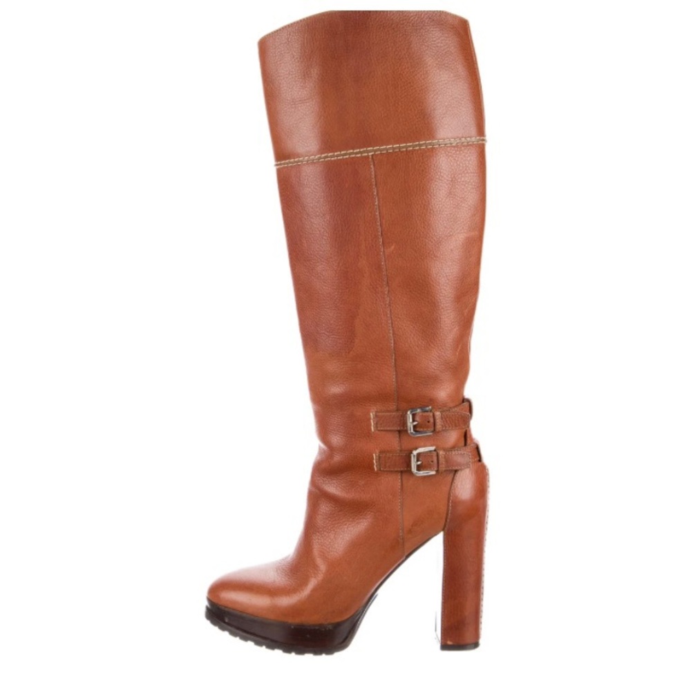 Ralph Lauren Collection Leather Boots - Brown Boots,